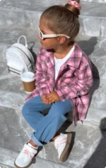 Сорочка в клітинку, рожевий - Зображення 6