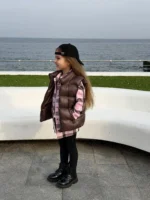 Безрукавка шоколад жіноча та дитяча