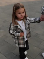 Фланелева утеплена сорочка коричнева у клітинку для всієї родини