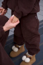 Костюм Teddy шоколад, зіп худі та джогери