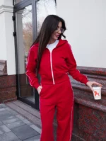 Жіночий костюм «Кант» червоний